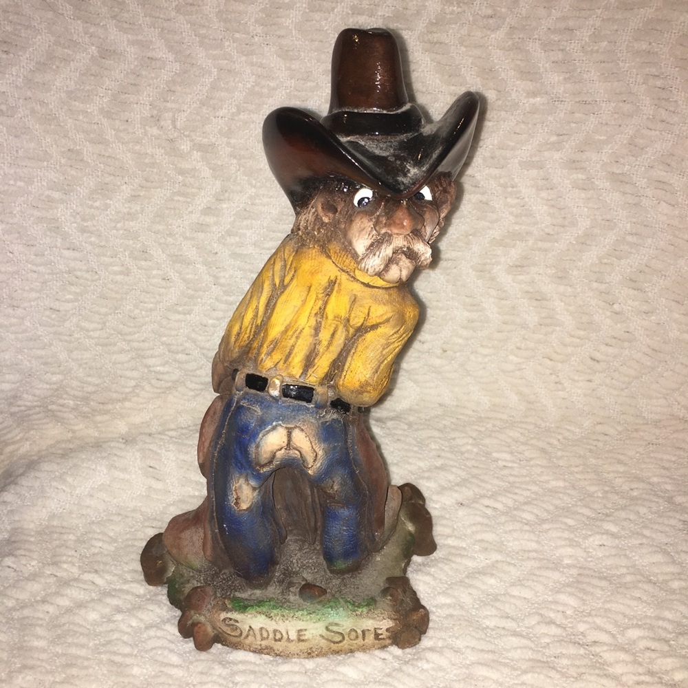 Bill Vernon Saddle Sores Cowboy Statue 1991‎ (JJ)